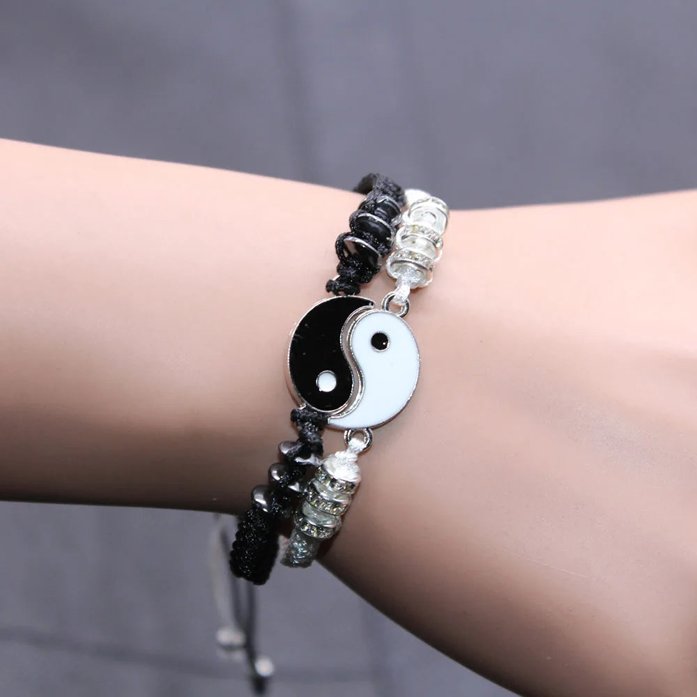 Best Friend Yin Yang Charm Bracelets Set