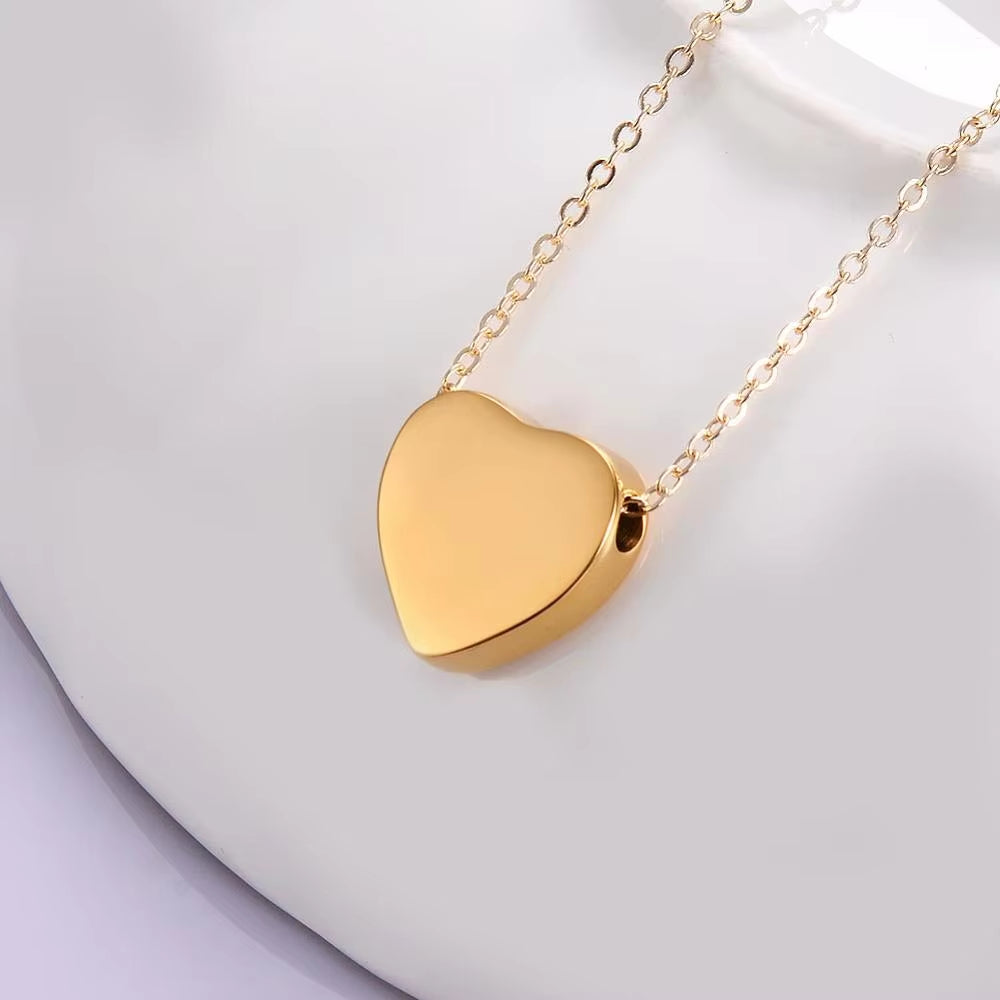 Heart Shaped Memorial Urn Necklace