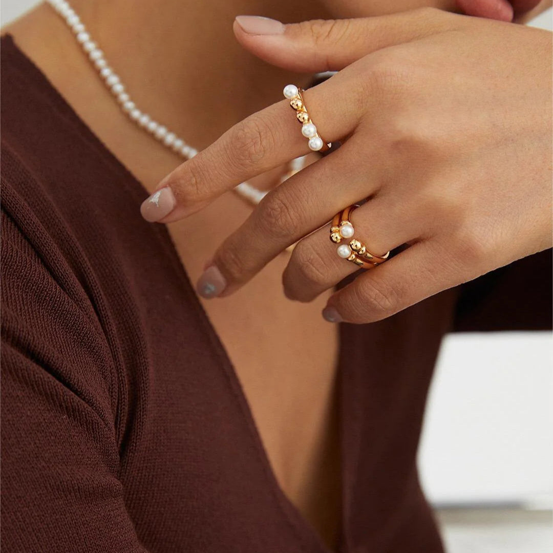 Double Band Adjustable Stacking Ring